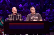 Rateteam-Kapit&auml;n Elton (r.) mit Schauspieler Florian Martens (l.).