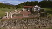Ausgrabung einer sp&auml;tantiken arianischen Kirche bei St Peter in Holz.