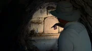 Egypt - Archaeologist, Nozomu Kawai, discovers an ancient stela at the entrance to a tomb.