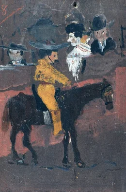 "Le petit picador jaune" von 1890 war Picassos erstes &Ouml;lgem&auml;lde. Er malte es mit acht Jahren auf den Deckel einer Zigarrenkiste.