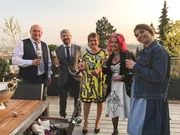 V.l.: Gastgeber Klaus, Thorsten, Anna-Maria, Sina und Maria