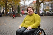 Kristina Biburger im Portr&auml;t am Rotkreuzplatz.