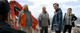 v.li.: The Wall (&Oacute;lafur Darri &Oacute;lafsson), Jonas Taylor (Jason Statham), Zhang (Winston Chao), Suyin (Bingbing Li).