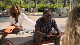 (L-R): Yvonne Orji as Emily and Lil Rel Howery as Marcus