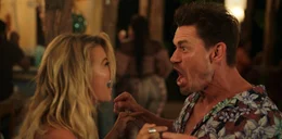 (L-R): Kyla (Meredith Hagner) and Ron (John Cena)
