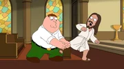 Peter Griffin (l.); Jesus (r.)