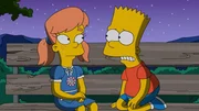 Bei Bart (r.) erwachen erneut die Gef&uuml;hle f&uuml;r Mary Spuckler (l.) als diese nach Springfield zur&uuml;ckkehrt. Doch als er ihr nicht genug Aufmerksamkeit schenkt, steht die Beziehung unter einem schlechten Stern ...