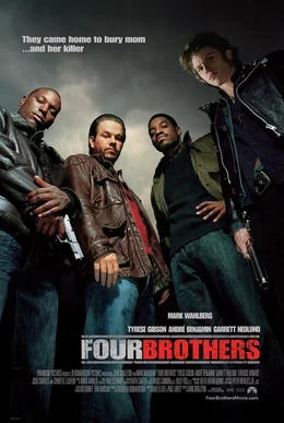 Vier Br&uuml;der - Plakatmotiv mit (v.l.n.r.) Tyrese Gibson, Mark Wahlberg, Andre Benjamin, Garrett Hedlund