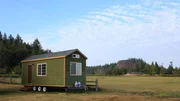 Clay Christofferson’s tiny home fits in with the gorgeous natural scenery surrounding it here in Washington, as seen on Tiny House, Big Living. Clay Christofferson’s tiny home fits in with the gorgeous natural scenery surrounding it here in Washington, as seen on Tiny House, Big Living.