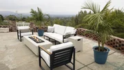 Backyard fire pit