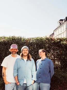 Von links: Florian Weber, Peter Brugger und R&uuml;diger Linhof von Sportfreunde Stiller.