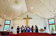 Der Chor "Klangfreude" probt in der Kirche von Burgtonna Der Chor "Klangfreude" probt in der Kirche von Burgtonna