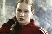 Mathilda Bornhoff beim Fu&szlig;balltraining im Internat Kaiserau. Schon mit 13 Jahren verl&auml;sst sie ihr Elternhaus am M&ouml;hnesee um hier mit den talentiertesten M&auml;dchen Westfalens zu trainieren.