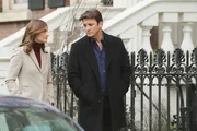 Ermitteln gemeinsam in einem neuen Fall: Richard Castle (Nathan Fillion, r.) und Kate Beckett (Stana Katic, l.) ...