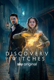 Photo : Copyright &copy; Simon Ridgway, 2019 |www.simonridgway.com |pictures@simonridgway.com | 07973 442527 | Caption : 15.08.19, A Discovery of Witches S2, Block1, Day 49. Ep 1.  sc.1/24 - EXT. HART & CROWN - WATER LANE : MATTHEW & DIANA walking the busy street.