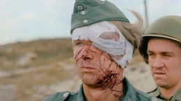 Deutscher Kriegsgefangener an &bdquo;Utah Beach&ldquo; am 6. Juni 1944.