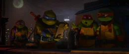L - R: Donatello, Leonardo, Raphael, Michelangelo,