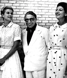 Grace Kelly, Aristoteles Onassis, Maria Callas,