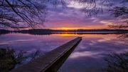 Mark Abramowski aus Viez hat den malerischen Sonnenuntergang am D&uuml;mmer See fotografiert.