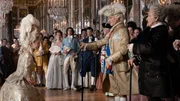 L - R: Jeanne du Barry (Ma&iuml;wenn), Ludwik XV (Johnny Depp), Le Duc de Richelieu (Pierre Richard)