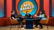 Von links: Ralf Schmitz, Sophie Passmann, Damian Hardung, Tommi Schmitt und Yvonne Catterfeld im Gespr&auml;ch bei "Neo Ragazzi".