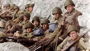 US-Soldaten an &bdquo;Omaha Beach&ldquo; am 6. Juni 1944.
