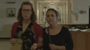 Cindy Moore and Blanche arriving at hospital. Cindy Moore and Blanche arriving at hospital.