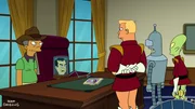 v.li.: Leo, Nixon, Zapp, Bender, Kif v.li.: Leo, Nixon, Zapp, Bender, Kif