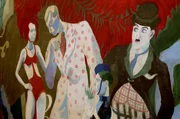 Charlie Chaplin im Grand Rex: Das von Henri Mah&eacute; gestaltete Fresko im Foyer verweist auf die Verbindung des Superstars zu Jacques Ha&iuml;k, der den Bau in Auftrag gab und Chaplin und seine Filme in den 1920er Jahren nach Frankreich brachte.