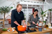 Bj&ouml;rn Freitag und Graziella Lindner zeigen Rezepte der italienischen K&uuml;che u.a. mit Forelle.