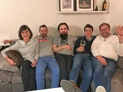 V.l.: Janina, Gastgeber Manuel, Marko, Neal und Martin