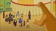 Vor dem Zirkus Hamilton begeistert Tom mit einer SondervorfĂĽhrung das Publikum. Vor dem Zirkus Hamilton begeistert Tom mit einer SondervorfĂĽhrung das Publikum.