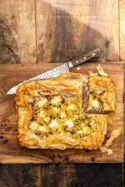 Fr&uuml;hlings-Tarte mit Lauch.