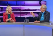 Zu Gast bei Moderatorin Sandra Maischberger: Annett Meiritz (Internationale Korrespondentin beim Handelsblatt) und Christian Rach (Spitzenkoch und Moderator). Zu Gast bei Moderatorin Sandra Maischberger: Annett Meiritz (Internationale Korrespondentin beim Handelsblatt) und Christian Rach (Spitzenkoch und Moderator).