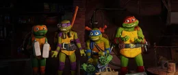 L - R: Michelangelo, Donatello, Leonardo, Raphael