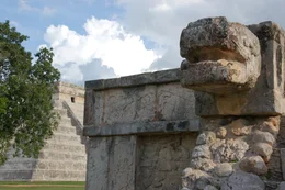 Temples at Chichen Itza in Mexico.