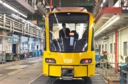 Betriebshof Heslach der Stuttgarter Stra&szlig;enbahnen, SSB. Hier beginnt Carsten Str&auml;hle seinen Dienst als Stadtbahnfahrer.