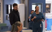 Luke Mitchell as Dr. Mitch Ripley, Lorena Diaz as Nurse Doris -- (Photo by: Peter Gordon/NBC) Luke Mitchell as Dr. Mitch Ripley, Lorena Diaz as Nurse Doris -- (Photo by: Peter Gordon/NBC)