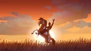 Endlich kann Fliegender Fu&szlig; reiten.