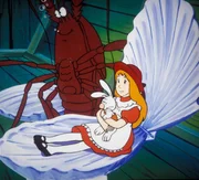 Alice durfte auf dem Ehrensitz Platz nehmen. Von hier aus schaut sie dem ber&uuml;hmten Hummertanz zu.