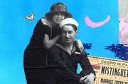Maurice Chevalier zusammen mit der franz&ouml;sischen Schauspielerin und S&auml;ngerin Mistinguett