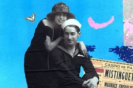 Maurice Chevalier zusammen mit der franz&ouml;sischen Schauspielerin und S&auml;ngerin Mistinguett