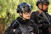 l-r: Officer Zoe Powell (Anna Enger Ritch), Sergeant Daniel 'Hondo' Harrelson (Shemar Moore)