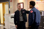 Pictured: (l-r) David Eigenberg as Christopher Herrmann, Daniel Kyri as Darren Ritter.