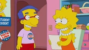 Homer and Marge attend Artie Ziff's wedding; Lisa erh&auml;lt neue Invisalign-Braces und erf&auml;hrt sofortige Popularit&auml;t (Episode "Hail to the Teeth").