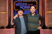 Als Kandidaten zu Gast bei "Wer wei&szlig; denn sowas?": Der Schauspieler Axel Prahl und der Schauspieler Jan Josef Liefers.