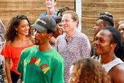 Florence (JOSEPHINE JOBERT), DI Jack Mooney (ARDAL O&rsquo;HANLON), J.P (TOBI BAKARE) and supporting artists.