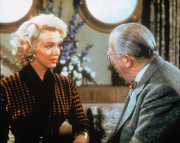 Das Alter von Sir Francis Beekman (Charles Coburn, r.) spielt f&uuml;r Lorelei (Marilyn Monroe, l.) keine gro&szlig;e Rolle, solange das Finanzielle stimmt ...