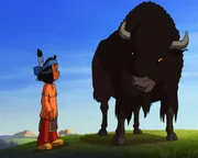 Yakari ist auf der Suche nach einer seltenen Heilpflanze - dem Pr&auml;riestern.