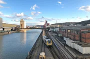 Zum Stuttgarter Hafen geh&ouml;rt auch eine Hafenbahn mit rund 33 Kilometer L&auml;nge. Str&auml;hle ist ihr stellvertretender Betriebsleiter.